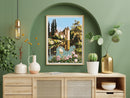 Needlepoint canvas for halfstitch without yarn Canvas The Old Manor SE981.94 Seg De Paris Printed Tapestry Canvas
