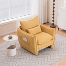 Sharp-Angle Modern Chair - Suitable for a variety of scenarios, this is a stylish single seat for modern spaces Yellow