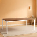 78 Inch Rustic Wood Dining Table Rectangular For Kitchen