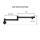 Matte Black Pot Filler Kitchen Faucet Wall-Mounted - AK98266-MB