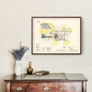 Vintage Map of Traux field, 1952