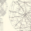 Vintage Map of the Traux field Vicinity, 1952