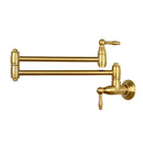 Copper Pot Filler Kitchen Faucet Wall-Mounted