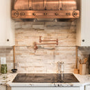 Copper Pot Filler Kitchen Faucet Wall-Mounted