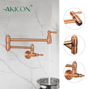 Copper Pot Filler Kitchen Faucet Wall-Mounted - AK98288C