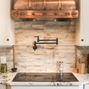 Matte Black Pot Filler Kitchen Faucet Wall-Mounted - AK98288-MB