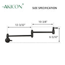 Matte Black Pot Filler Kitchen Faucet Wall-Mounted - AK98288-MB