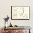 Vintage Map of the Wurtsmith Air Force Base Vicinity, 1952