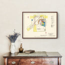 Vintage Map of Yuma County Municipal Airport, 1952