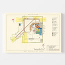 Vintage Map of Yuma County Municipal Airport, 1952