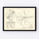 Vintage Map of the Yuma County Municipal Airport Vicinity, 1951