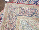Antique Persian Kerman Lavar Rug 4.4 x 7.5, Highly Collectible Rare, 1880s Rug, Millefleurs, Cows, Wool Hand Knotted, Pictorial