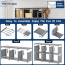 Grey 18 Cube Storage Organizer Tall Bookcase Shelf