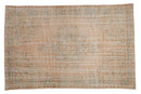 6x9.5 Vintage Distressed Oushak Carpet