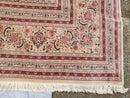 Stunning Oversized Sino Persian Oriental Rug 12x15, Hand Knotted Wool & Silk Palace Sized Carpet, Mahi Pattern, Very Fine, Peach Beige, Wow