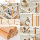 Three Tier White Bookcase Free Standing Display Rack