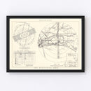 Vintage Map of the Eglin Air Force Base Vicinity, 1952