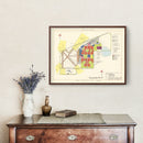 Vintage Map of Amarillo Air Force Base, 1952
