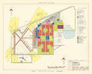 Vintage Map of Amarillo Air Force Base, 1952