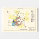 Vintage Map of Foster Air Force Base, 1951
