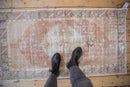 2.5x5 Vintage Distressed Oushak Rug Runner