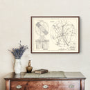 Vintage Map of the James Connally Air Force Base Vicinity, 1951