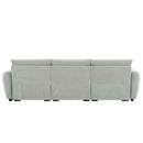 [VIDEO] 110' Modular Sectional Sofa, L Shape with Extra-large Seat, Pull-line Design, Movable Ottoman, High Density Foam, Free Combination, Sturdy Metal&Wood Frame, Boucle Fabric, 3 Colors