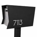 Retrobox-2.0  in TEXTURED MATT JET BLACK - Modern Mailbox