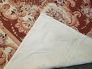 6' X 9' Vintage Handmade Chinese Needlepoint Wool Rug Flat Weave
