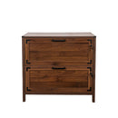 2 Drawer Farmhouse File Cabinet,Filing Cabinet with Lock for Home Office