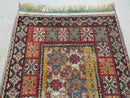 Vintage Moroccan Rug 4x5 ft, Bronze Red Black, Geometric Stars, High Quality Moroccan Carpet, Berber Rug, Handmade Wool Area Rug, Unique Rug