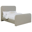 Wren Upholstered Queen Panel Bed Grey
