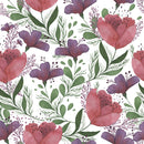 Red and Violet Flowers Wallpaper