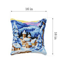 Cushion cross stitch kit  "Winter village" 99041