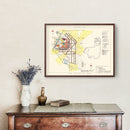 Vintage Map of Moody Air Force Base, 1951