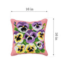 Cushion cross stitch kit "Pansies" 99050