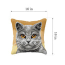Cushion cross stitch kit British shorthair 99070