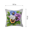 Cushion cross stitch kit "Pansies" 99090
