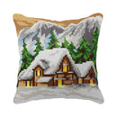 Winter Landscape Festive Cross Stitch Cushion Kit by Orchidea 99096