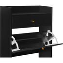 Rattan, Allen 2 door 1 drawer cabinet, shoe rack, double layer, suitable for entrance