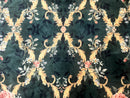 Karastan Garden of Eden Rug 4x6, Green Savonnerie 509/1733, Original Discontinued Vintage Karastan Carpet