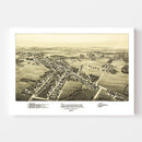 Vintage Map of Macungie, Pennsylvania 1893