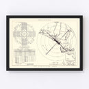 Vintage Map of the Tyndall Air Force Base Vicinity, 1952