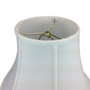 16"W x 12"H White Bell Shantung Shade