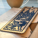 Cardboard Embroidery Kit Bookmark - Castle Guardian WLZ-001
