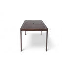 Elegant Patio Dining Set with Removable Cushions in Dark Brown Acacia Wood for Outdoor Spaces
