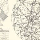 Vintage Map of the Westover Air Force Base Vicinity, 1951