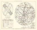 Vintage Map of the Westover Air Force Base Vicinity, 1951