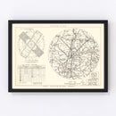 Vintage Map of the Westover Air Force Base Vicinity, 1951