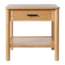 END TABLE K/D WITH 1 DRAWER,NATURAL COLOR